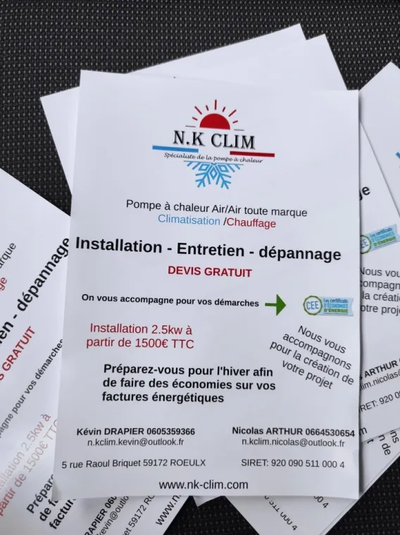 Nouveau flyer N.K Clim
